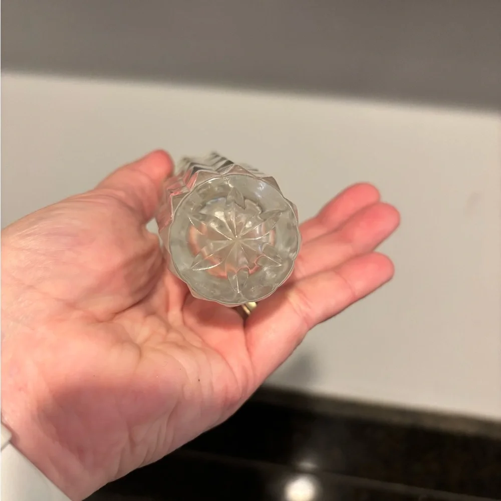 5” Cut Glass Flower Bud Vase